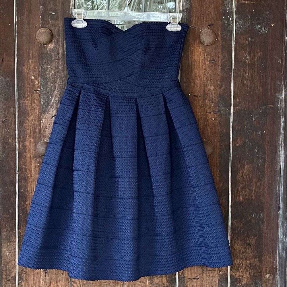 new! Honey Punch | Strapless Dress Navy
